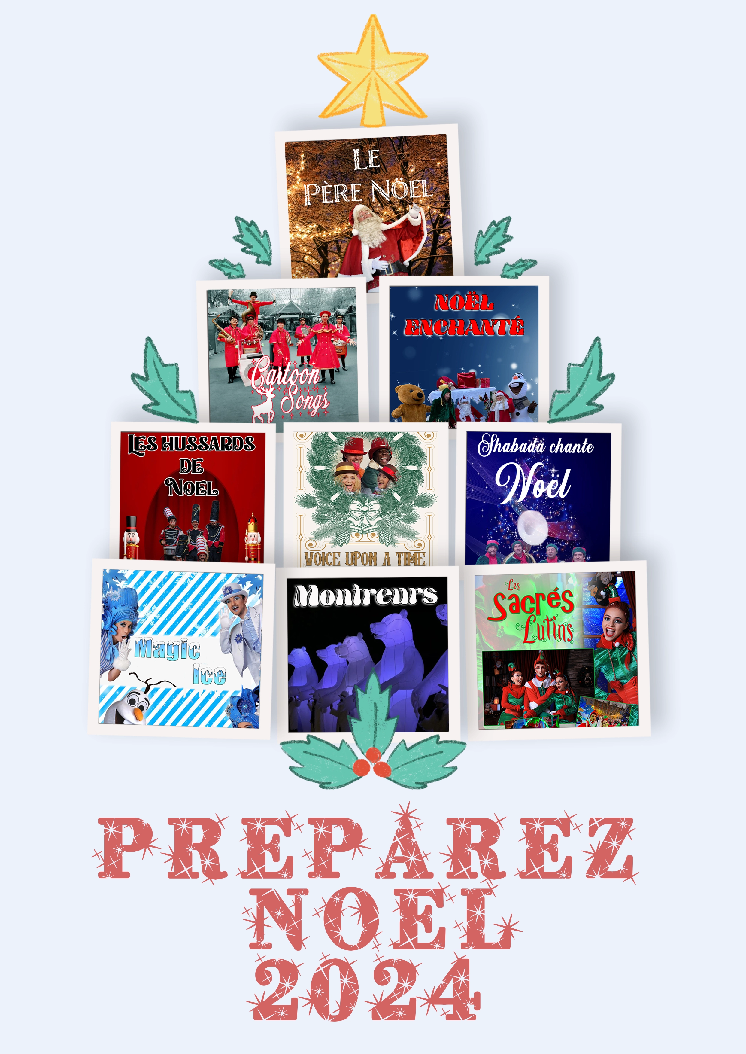 Claude Gérard Production présente Preparez Noel 2023